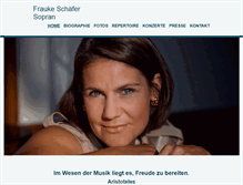 Tablet Screenshot of frauke-schaefer.com
